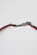 Plum Colored Baroque Pearl Necklace