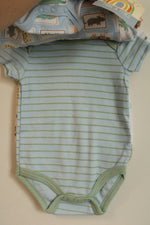 NEW Millie and Miles Safari 3 piece Onesie Set with Hat and Socks | 0-3MO