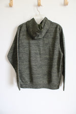 Basix Of America Bar Harbor Maine Green Fleece Lined Hoodie | S