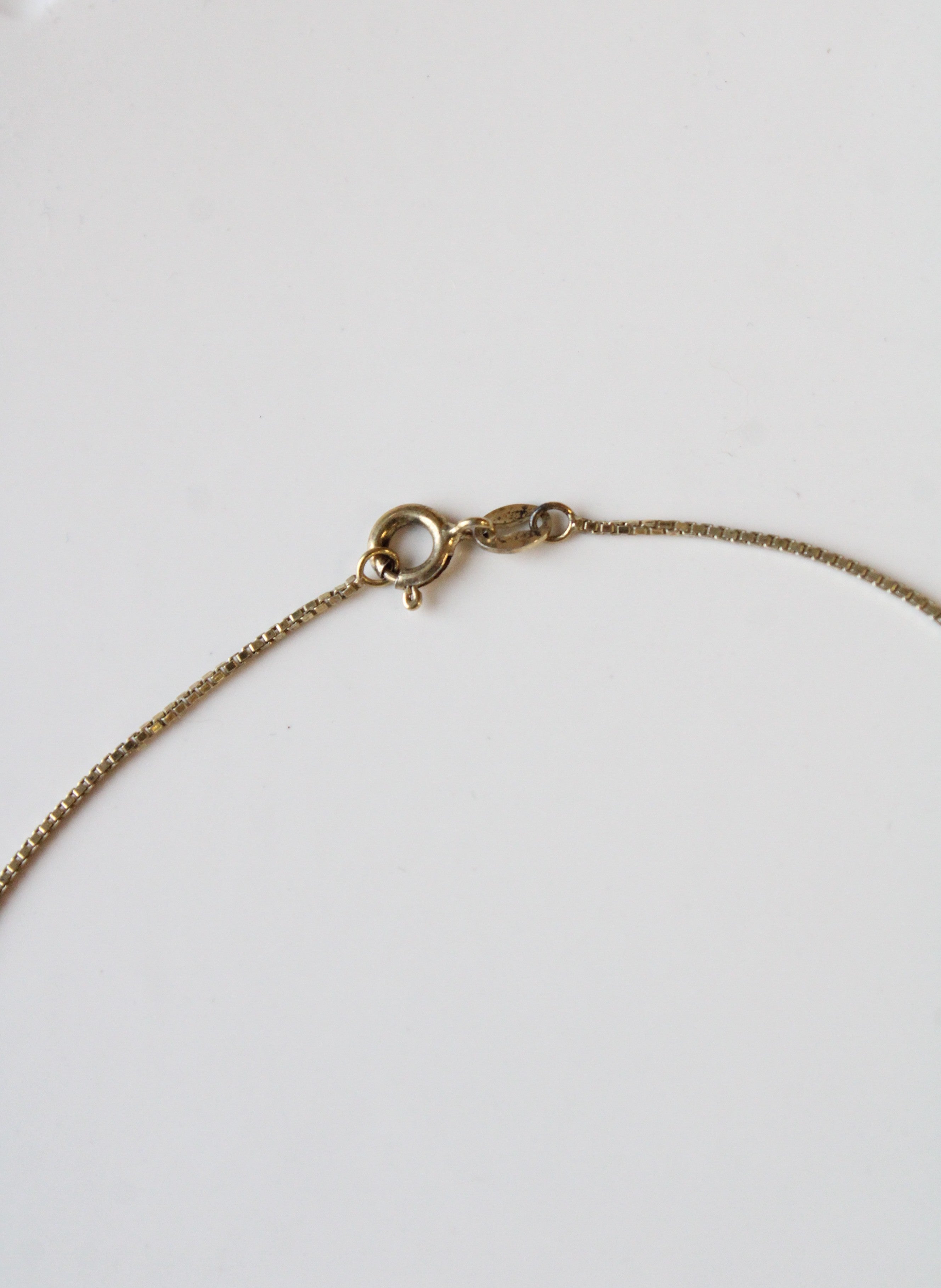 Gold Coated Sterling Silver Heart & Star Pendant Necklace