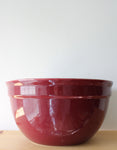 Hall 1098 Maroon Red Large Mixing Bowl | 12"