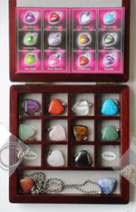 Heart Multi-Stone Pendant & Chains Necklace Set