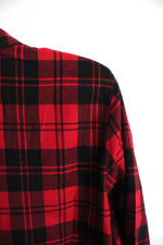 Talbots Red and Black Plaid Button Down Long Sleeve Shirt | LP