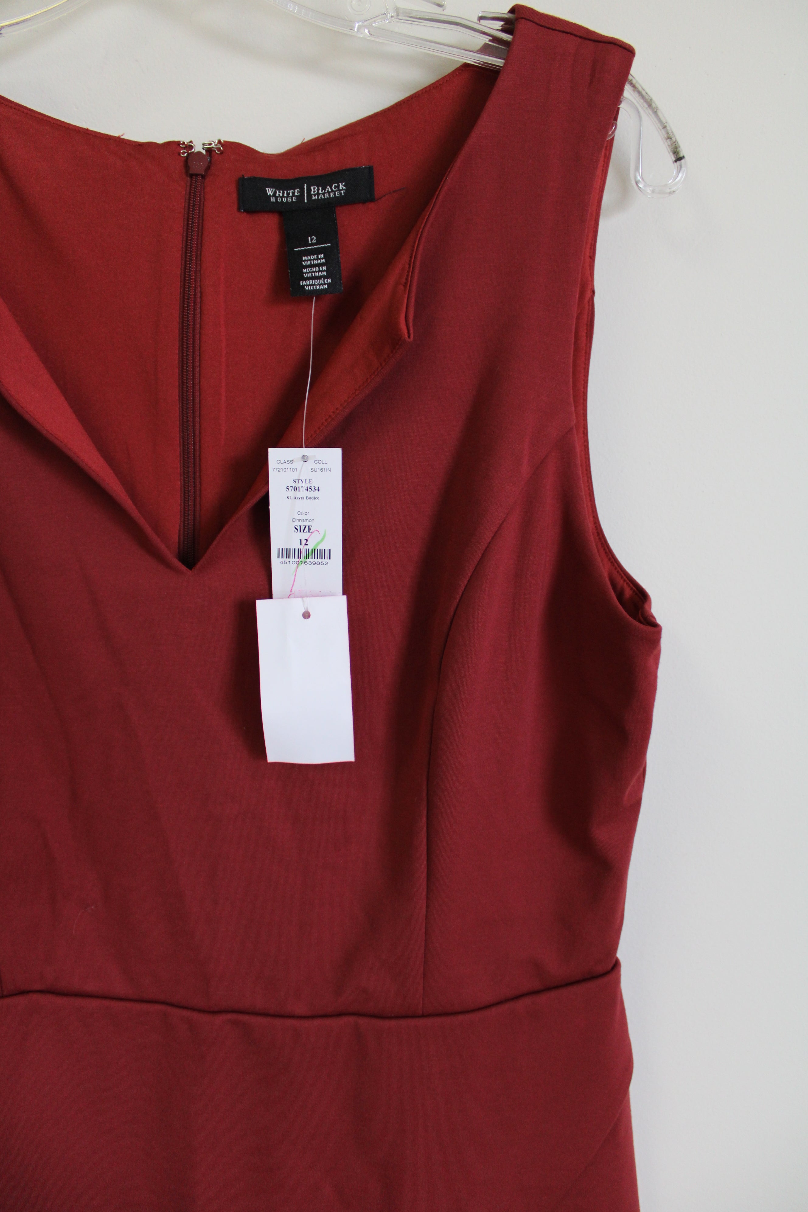 NEW White House Black Market Cinnamon Asymmetrical Tank Top