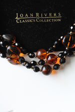 Joan Rivers Classics Collection Amber-Colored Glass Beaded Necklace