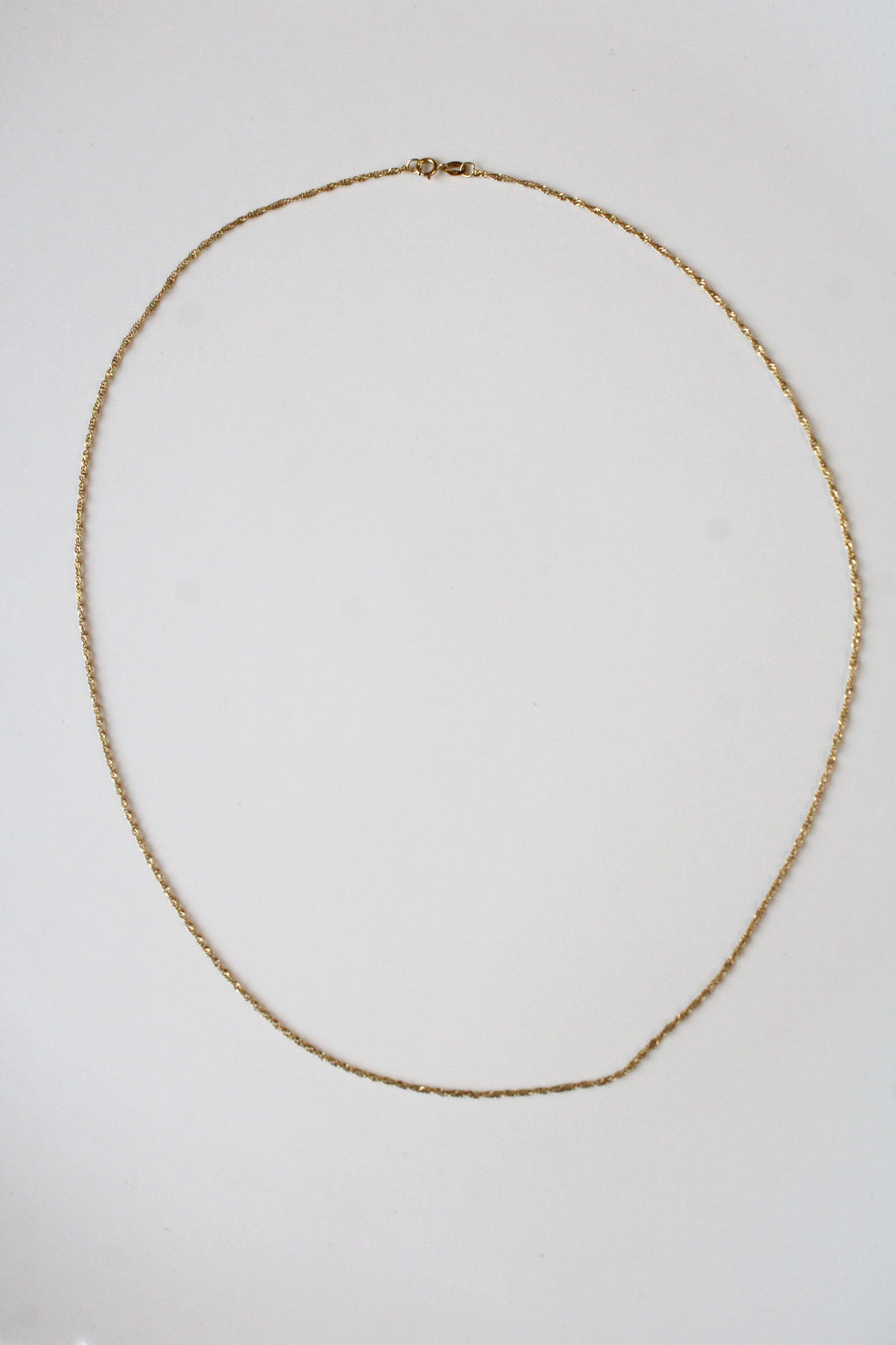 14K Yellow Gold Twist Chain Necklace