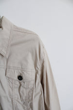 Eddie Bauer Cream Button-Down Jacket | M