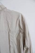 Eddie Bauer Cream Button-Down Jacket | M