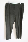 Requirements Olive Green Sueded Pants | 14