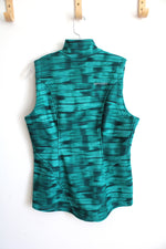 NEW Spyder Teal Windprint Full Zip Sleeveless Vest | M
