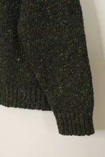 Aran Woolen Mills Quarter Zip Wool Sweater | L