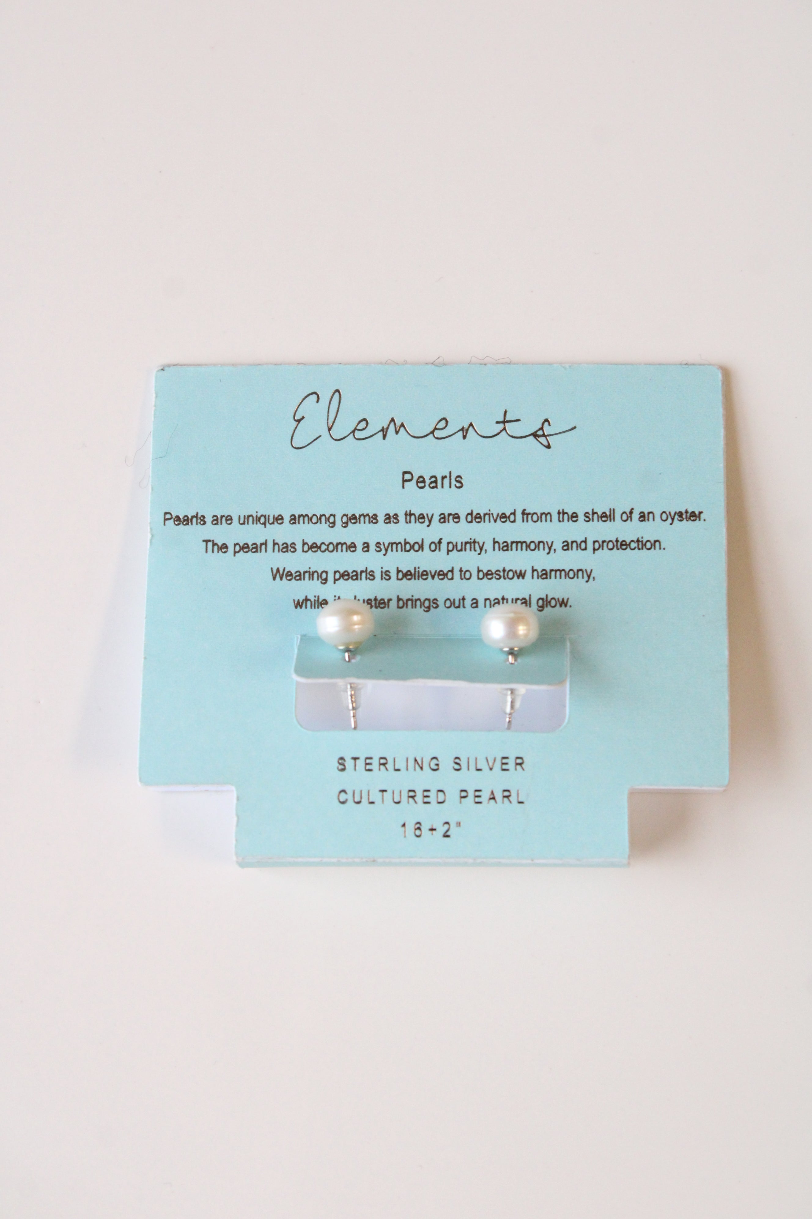 Elements Sterling Silver Cultured Pearl Stud Earrings