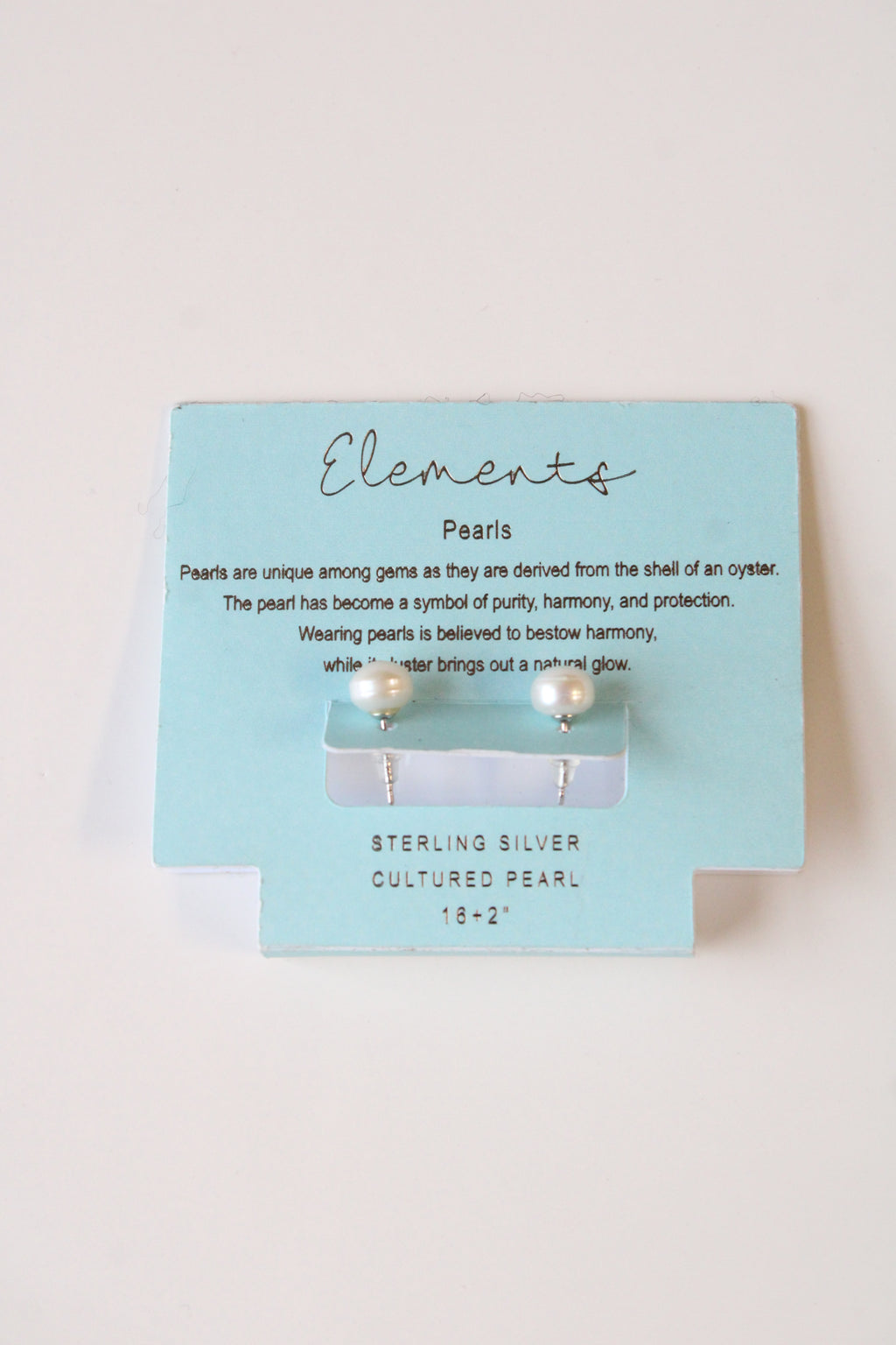Elements Sterling Silver Cultured Pearl Stud Earrings