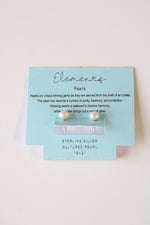 Elements Sterling Silver Cultured Pearl Stud Earrings