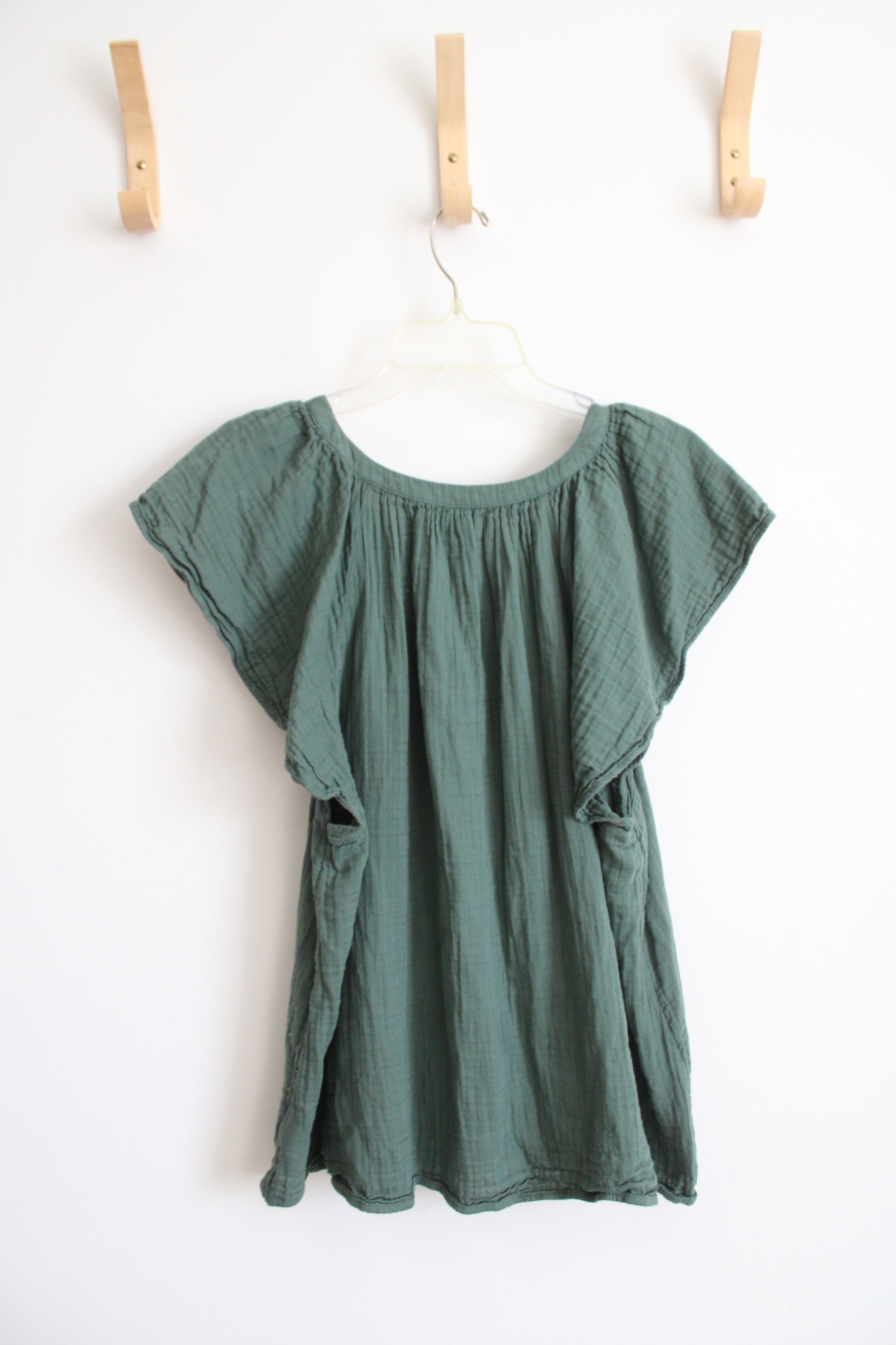 Old Navy Green Muslin Ruffle Sleeve Top | 2X