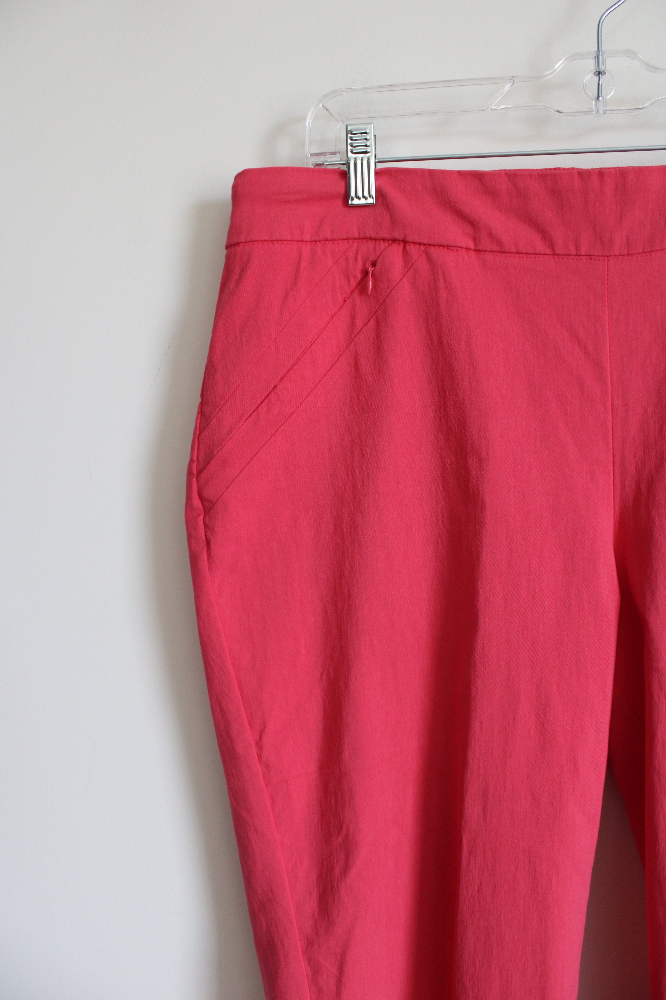 Willi Smith Hot Pink Stretch Ankle Pant | 16