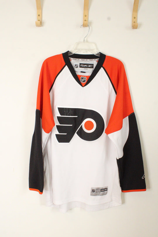 Reebok Philadelphia Flyers Signed Away Hockey Jersey | XL