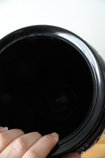 Vintage Anchor Hocking Black Vase | 16"