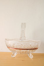 Vintage Cut Glass Basket