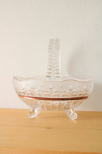 Vintage Cut Glass Basket