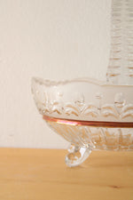 Vintage Cut Glass Basket