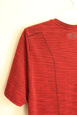 Under Armour Red Printed SS Athletic Shirt | L