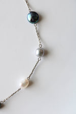 Sterling Genuine Pearl Necklace
