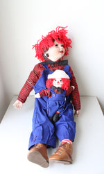 Danbury Mint Collectible Raggedy Andy Porcelain Doll