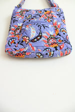 Vera Bradley Mural Garden Purple Hipster Crossbody Bag