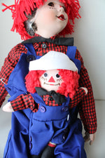 Danbury Mint Collectible Raggedy Andy Porcelain Doll