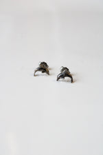 Dolphin Stud Sterling Silver Earrings