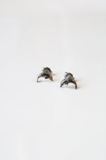 Dolphin Stud Sterling Silver Earrings