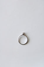 Genuine Diamond 10K White Gold Ring | Size 6