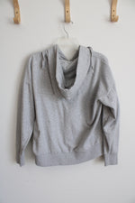Time and Tru Light Gray Full Zip Hoodie | L