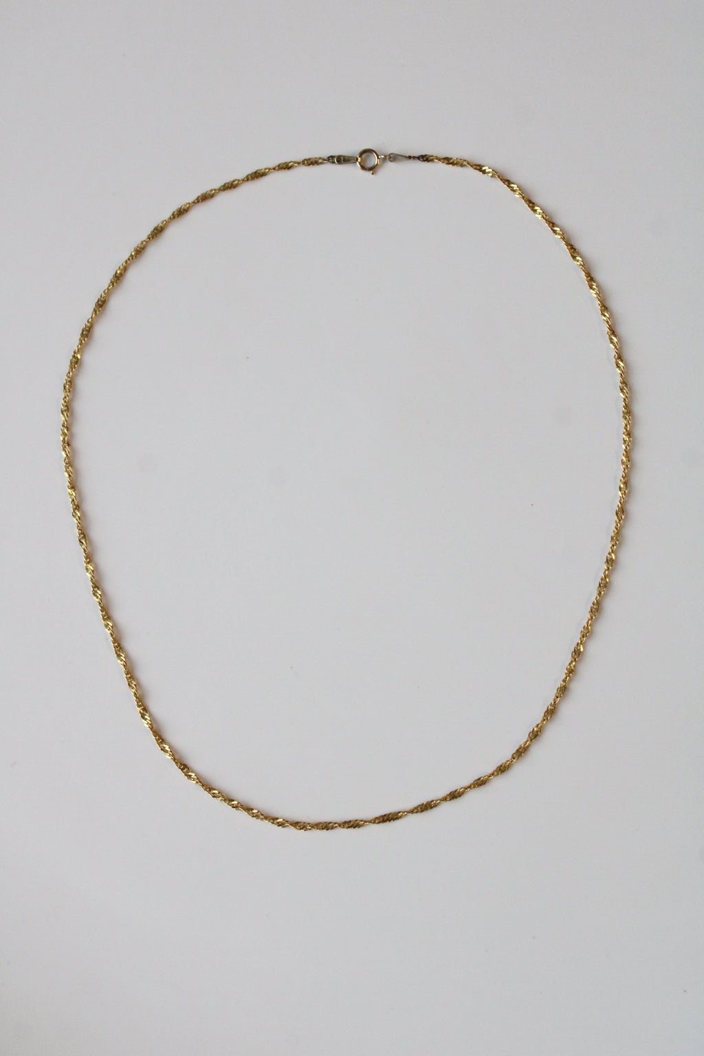 14K Yellow Gold Twist Chain Necklace