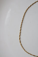 14K Yellow Gold Twist Chain Necklace