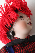 Danbury Mint Collectible Raggedy Andy Porcelain Doll