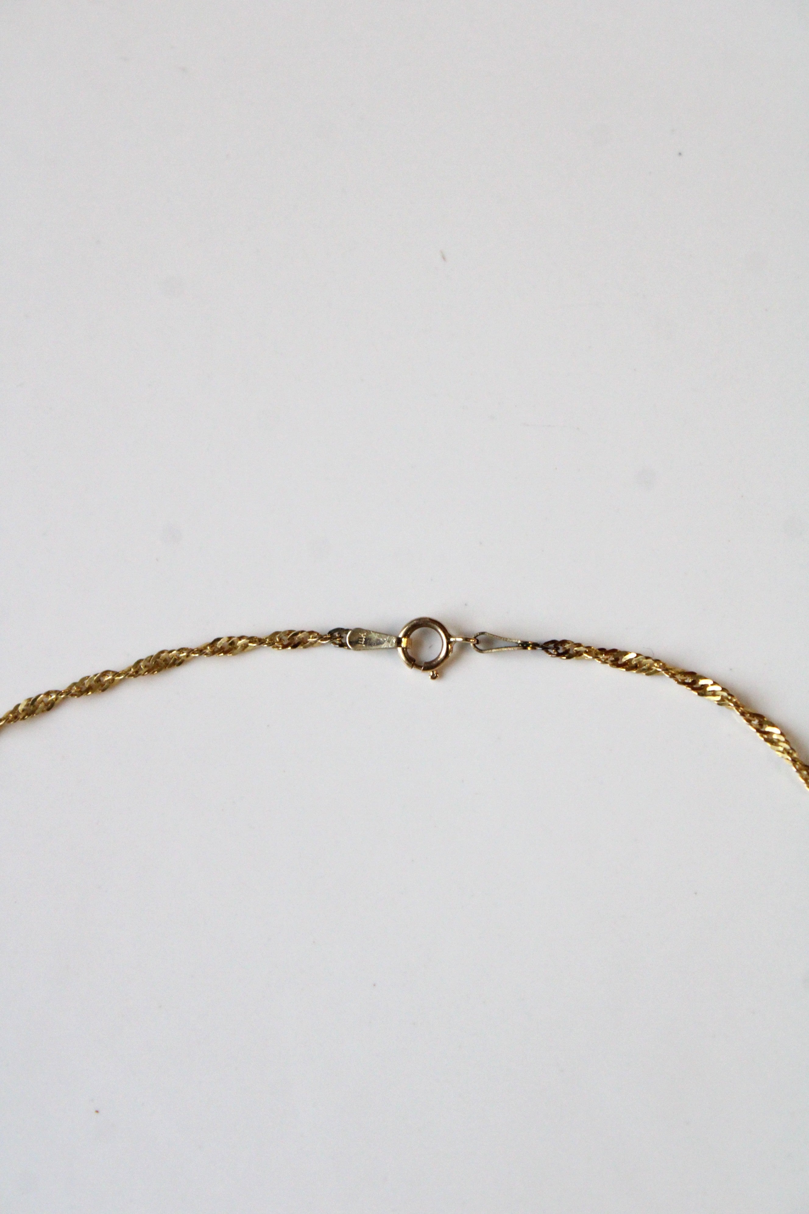14K Yellow Gold Twist Chain Necklace