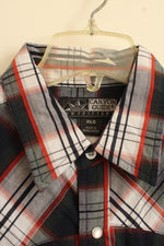 Canyon Guide Blue Green and Orange Plaid Button-down Western Shirt | XL