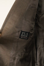 Jos A. Bank Silk &amp; Camel Hair Brown Blazer | 46
