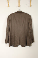 Jos A. Bank Silk &amp; Camel Hair Brown Blazer | 46