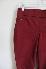 Nine West Pull On Skinny Dark Red Jegging | 4