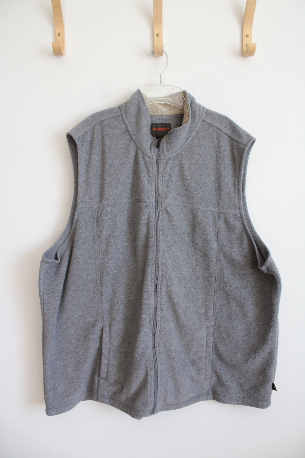 Northwest Territory Gray Fleece Vest | 3XL Tall