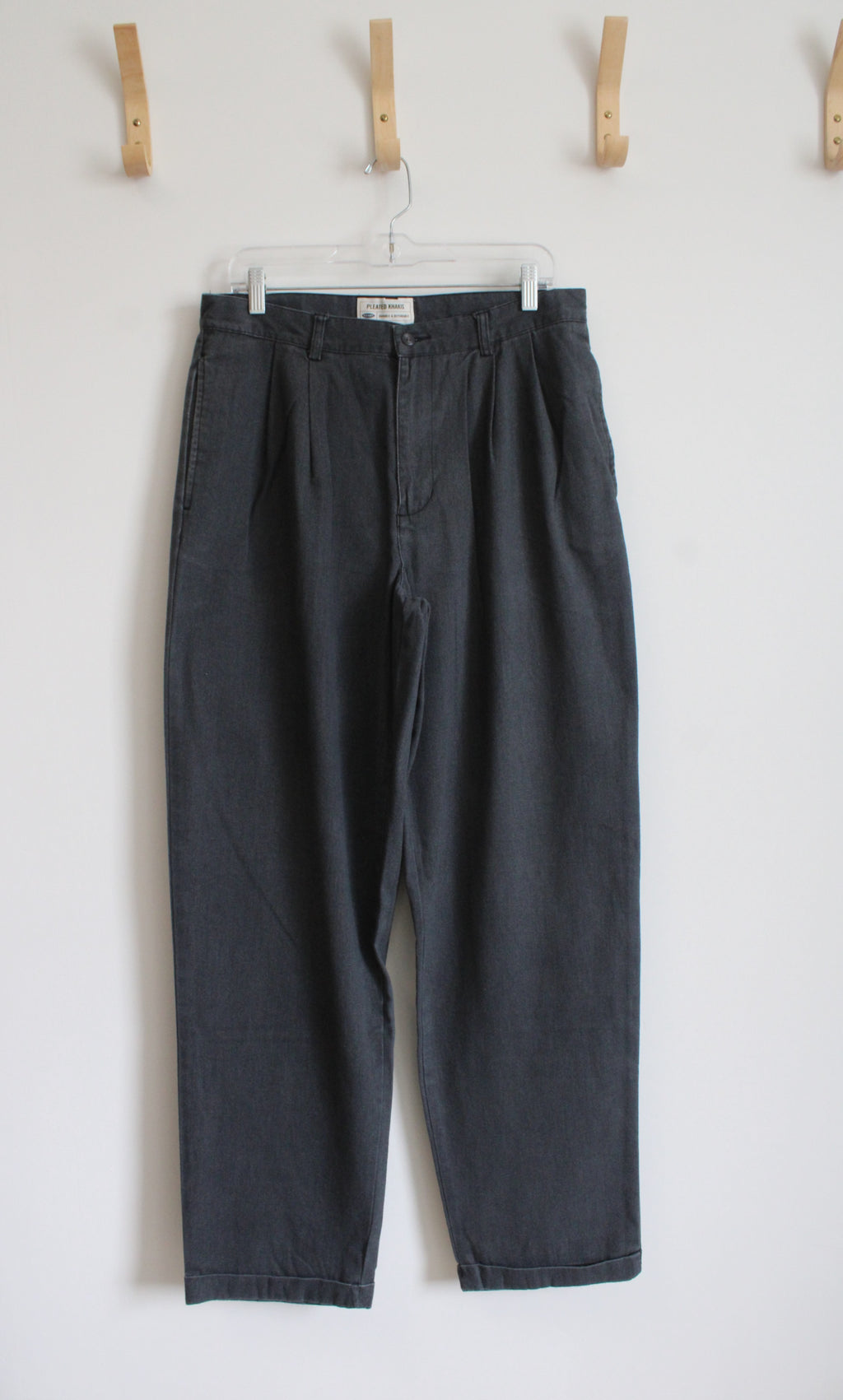 Old Navy Pleated Khakis Gray Pants | 33X34