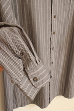 Foxfire Gray Plaid LS Button-down Shirt | 3XL