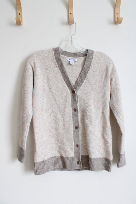 Athleta Tan Wool Blend Cardigan | XS