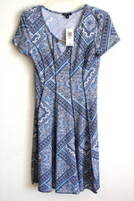 NEW Sami & Jo Blue Floral Paisley Print Dress | S