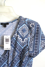 NEW Sami & Jo Blue Floral Paisley Print Dress | S