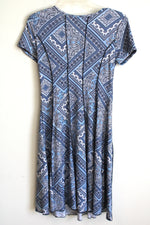NEW Sami & Jo Blue Floral Paisley Print Dress | S