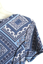 NEW Sami & Jo Blue Floral Paisley Print Dress | S